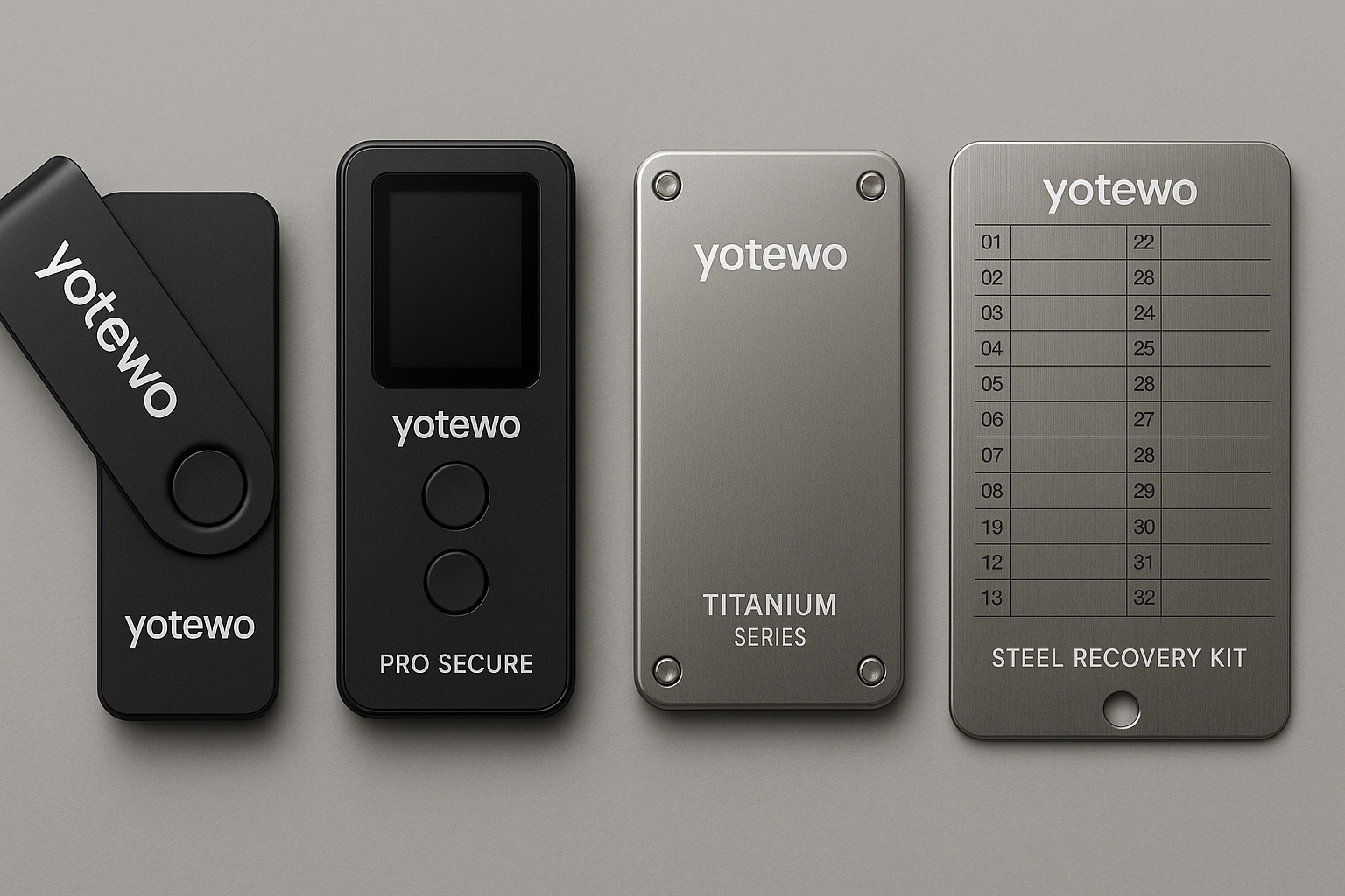 YOTEWO hardware wallets